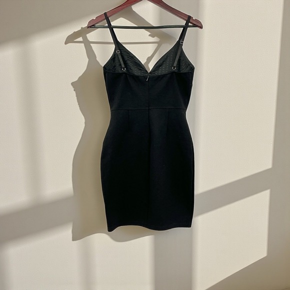 Windsor Black‎ Rhinestone Bodycon Mini Dress S | Sparkly Party Club Cocktail - Picture 3 of 6